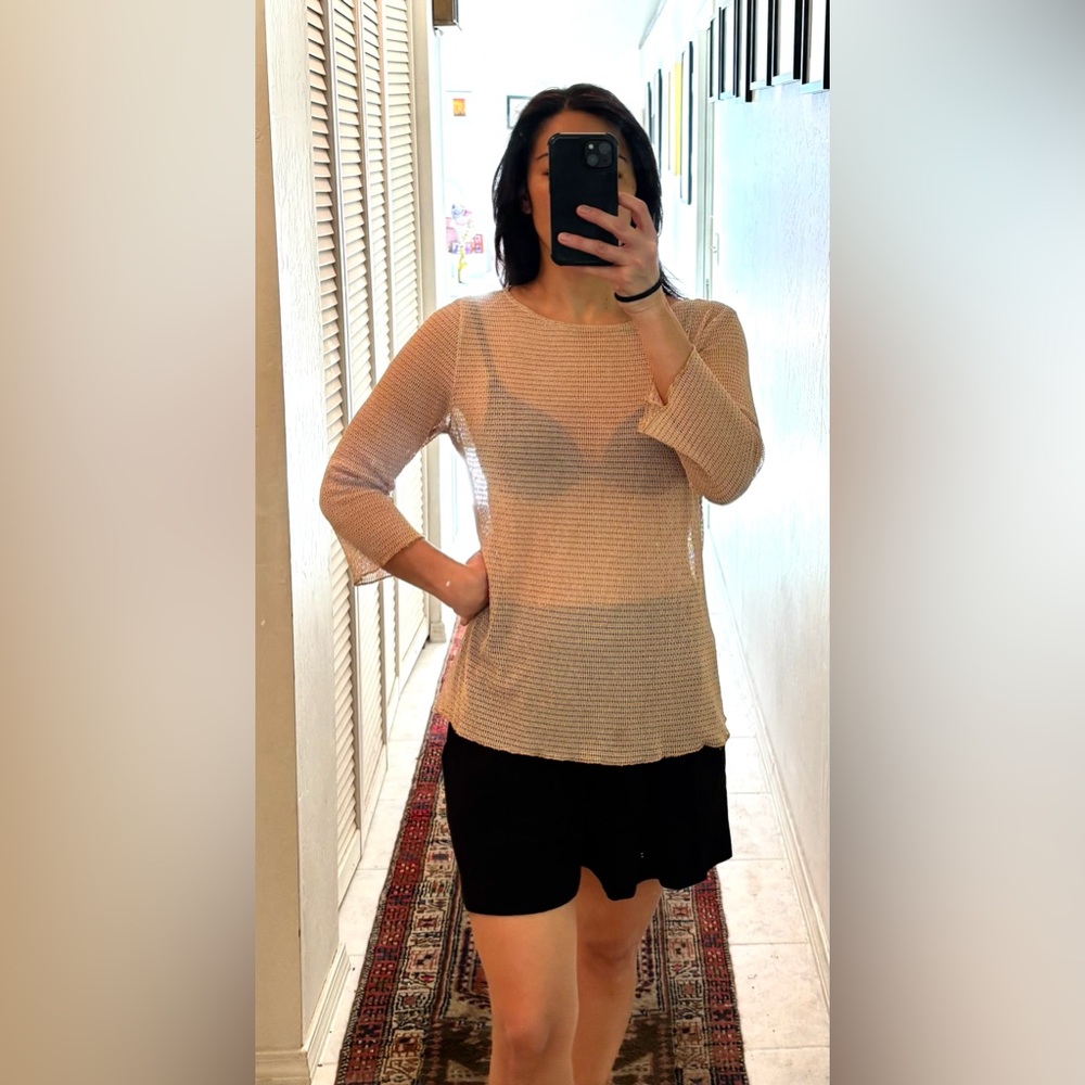 Anna Light Brown Knit Top